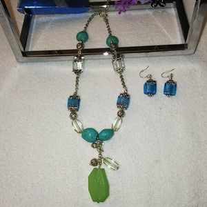 Vintage Avon 💙 Turquoise & Seaglass 🐚Set